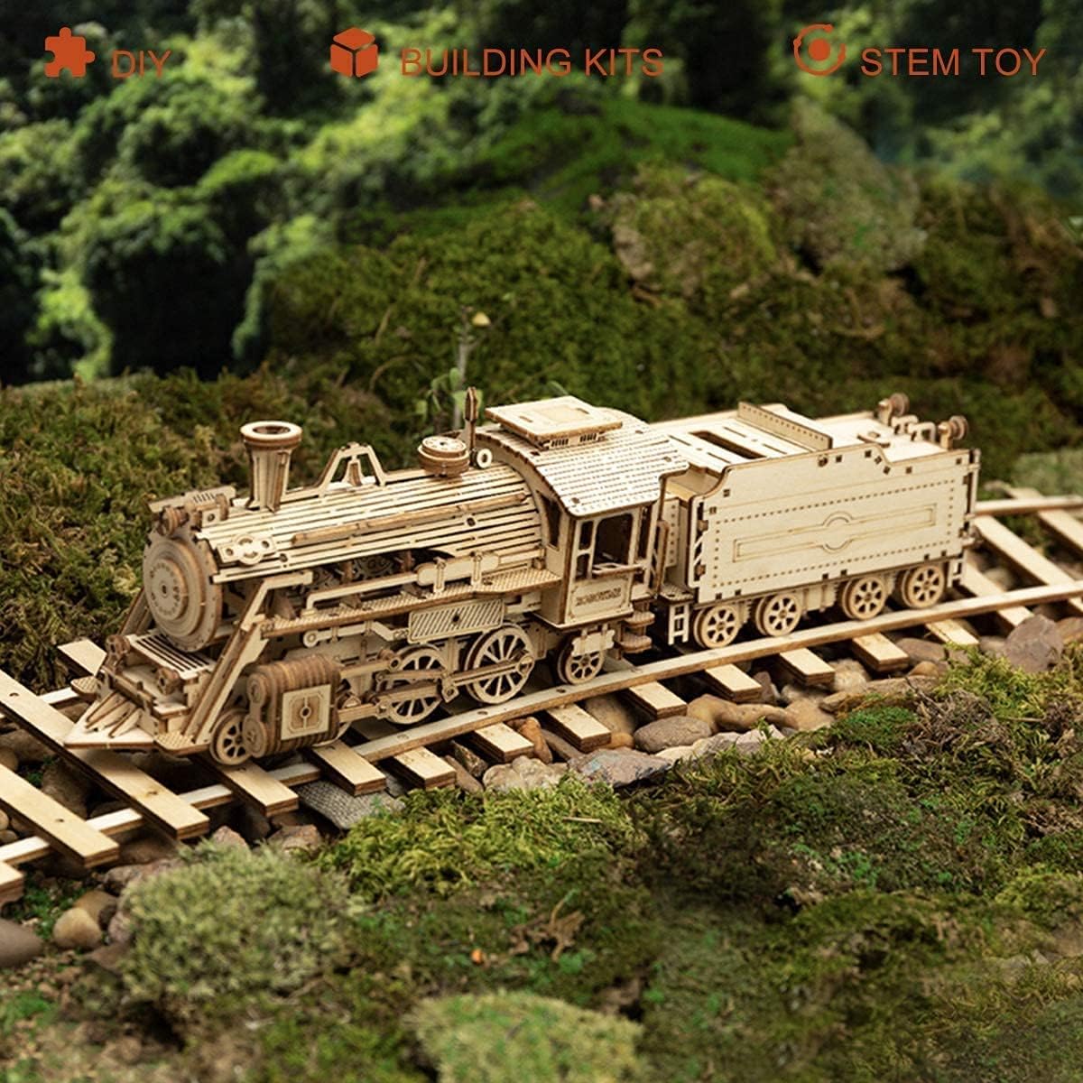 Steam Train 3D Puzzle Wooden Model