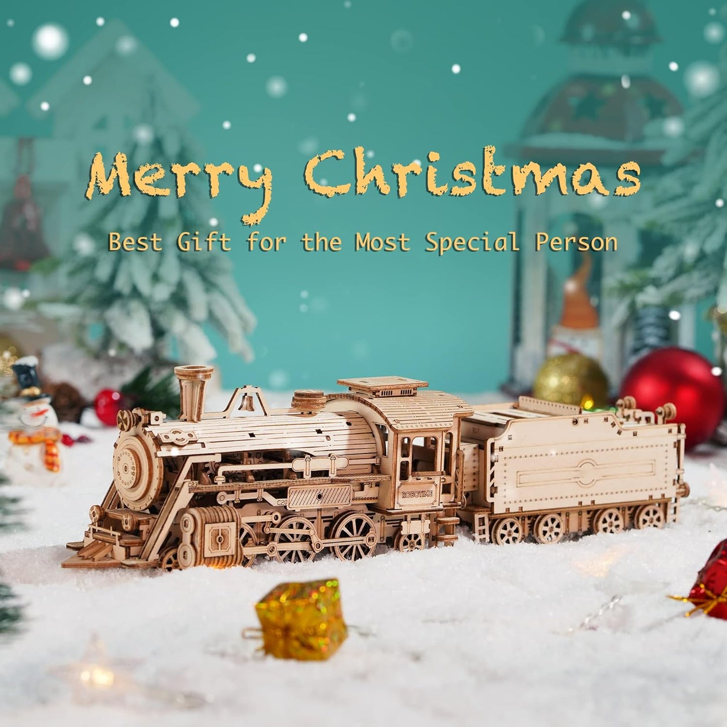 Steam Train 3D Puzzle Wooden Model